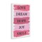Stupell Industries Love Dream Hope Joy Smile Canvas, design by Martina Pavlova